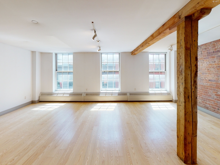 a room with a wooden floor