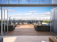 Thumbnail of The Ashland: 38G a glass door