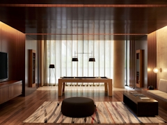 Thumbnail of Gotham West: 3003 a room filled with furniture and a large window