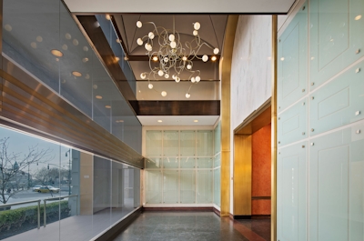the inside of a building