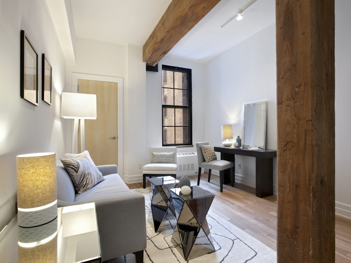 a view of a living room
