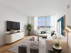 Thumbnail of Gotham West: 3003 a living room filled with furniture and a large window