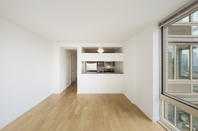 a room with a wood floor