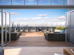 Thumbnail of The Ashland: 36D a room filled with furniture and a large window