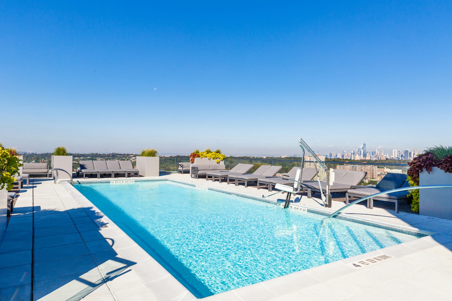 a large pool of water