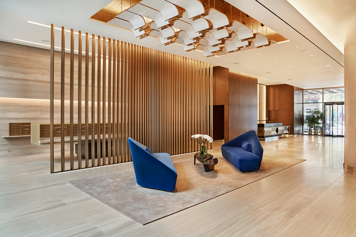 a view of a living room