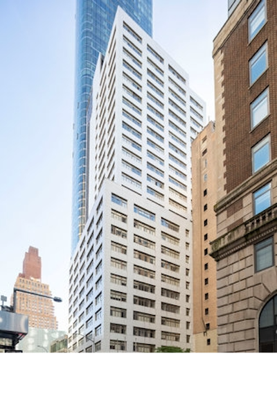 a tall building in a city