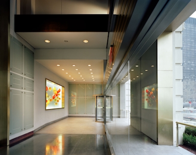 a view of the inside of a building