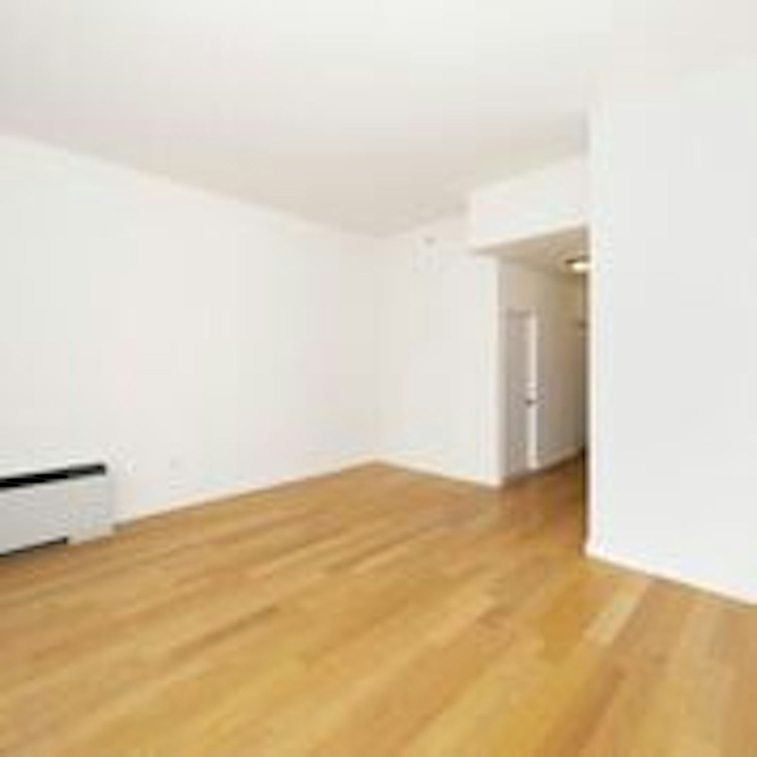 a room with a wood floor