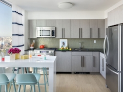 Thumbnail of The Ashland: 36D a modern kitchen with stainless steel appliances