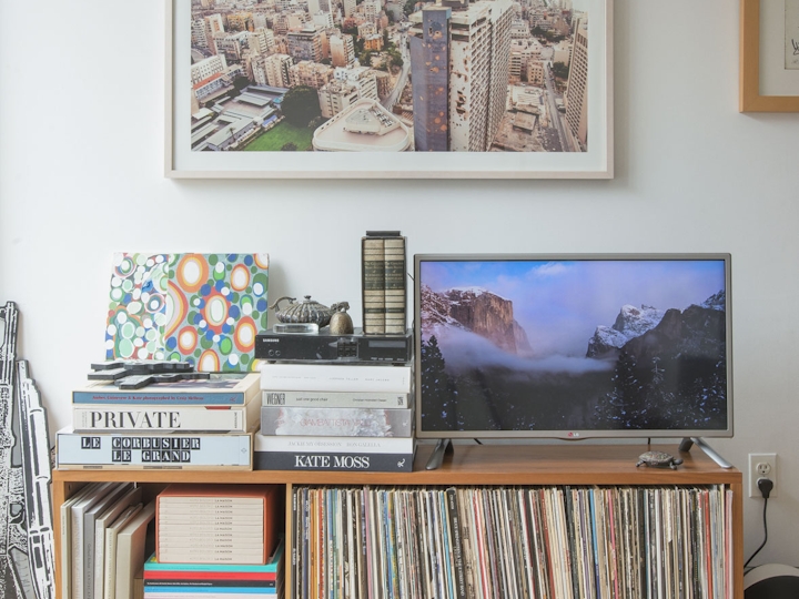 a living room filled with furniture and a fireplace