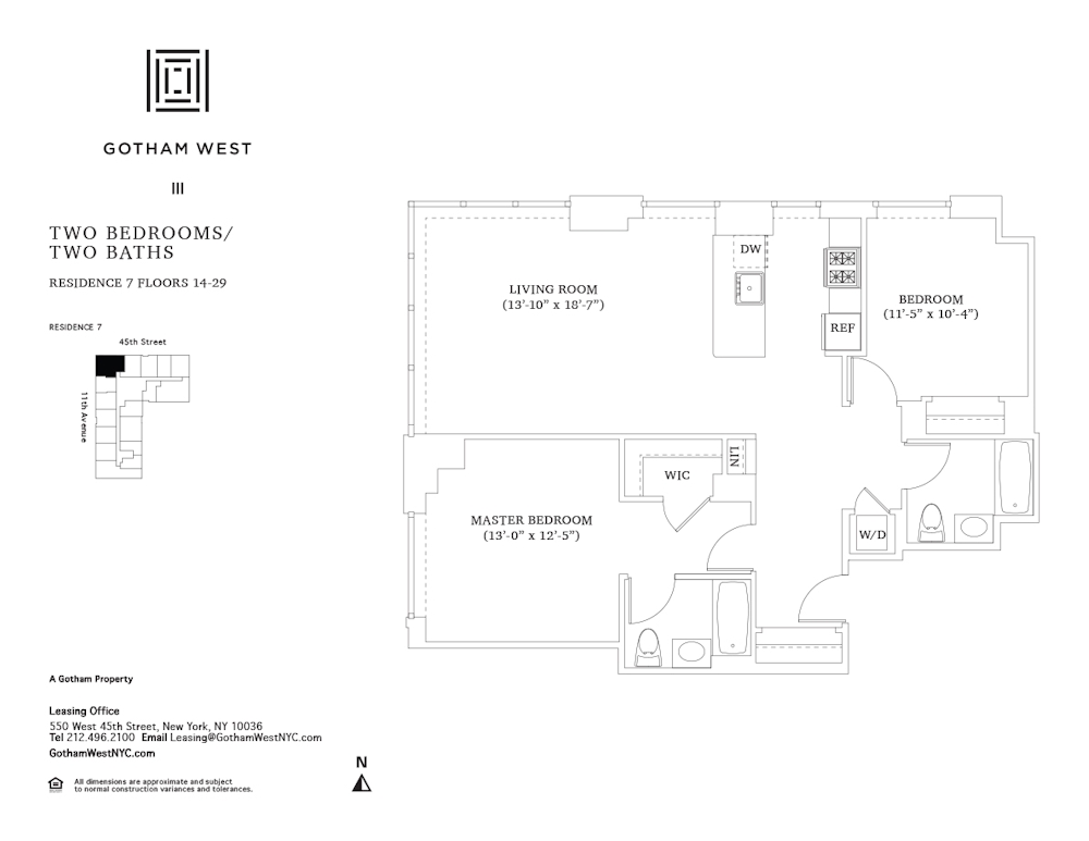 550 West 45th Street Rentals Gotham West Apartments For Rent In Hell S Kitchen