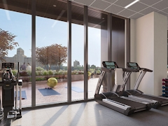 Thumbnail of The Ashland: 36D a room filled with furniture and a large window