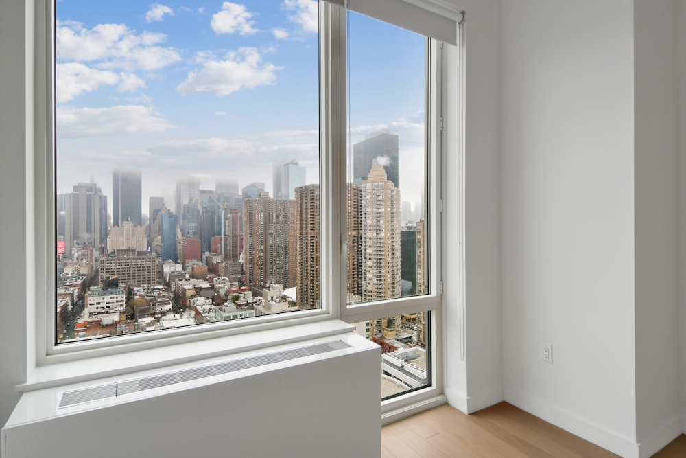 Gotham West: 2717 a view of a large window