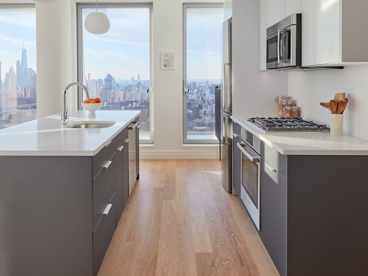 a view of a kitchen floor
